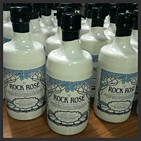 Rock Rose Gin bottles