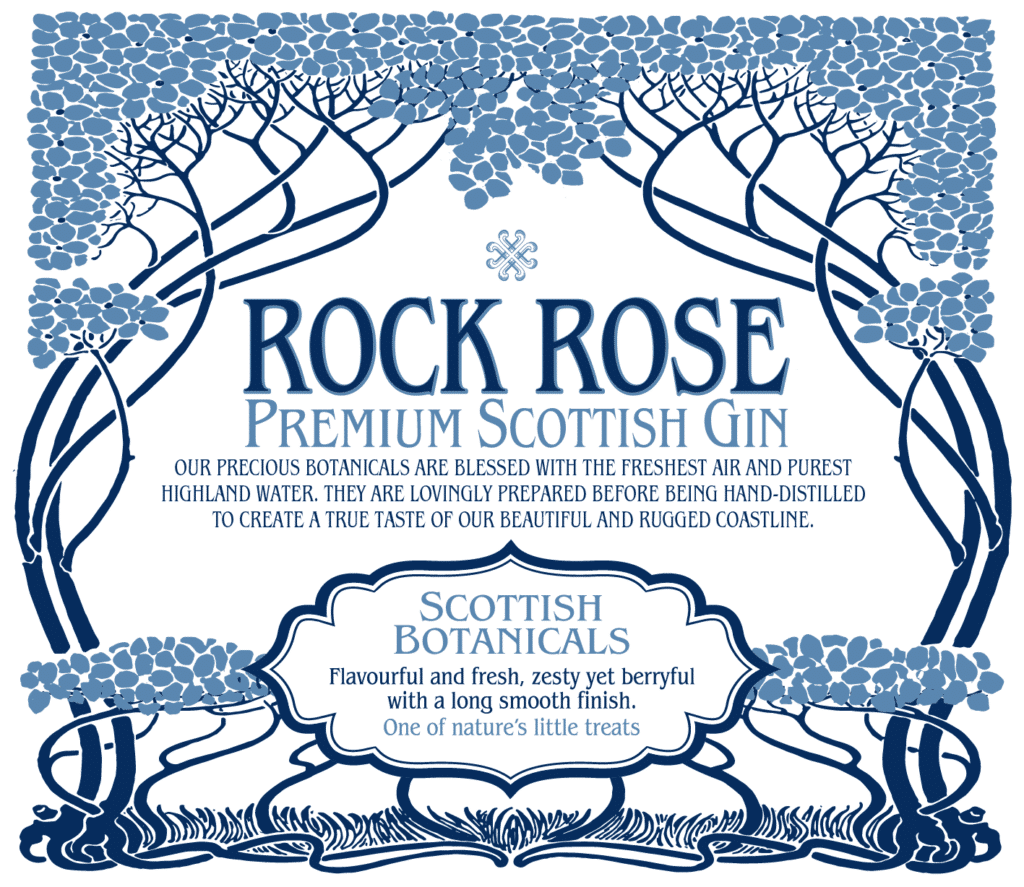 Rock Rose Bottle Label