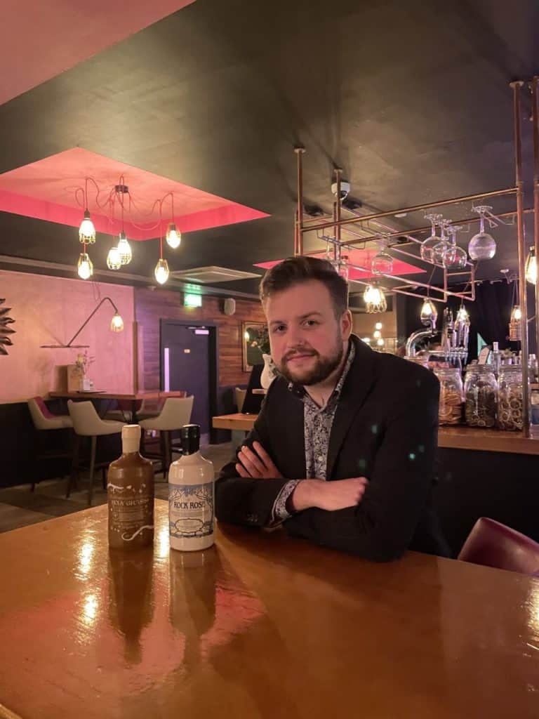 Portrait of Jamie Tullis, Bar Manager at BeGin bar in Glasgow