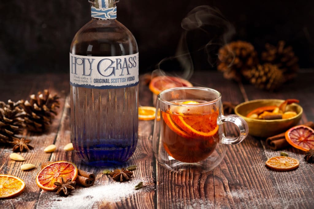 Holy Grass Vodka, Sweet Vermouth, Star anise, Cinnamon, Cloves, Cardamom, Almonds, Orange