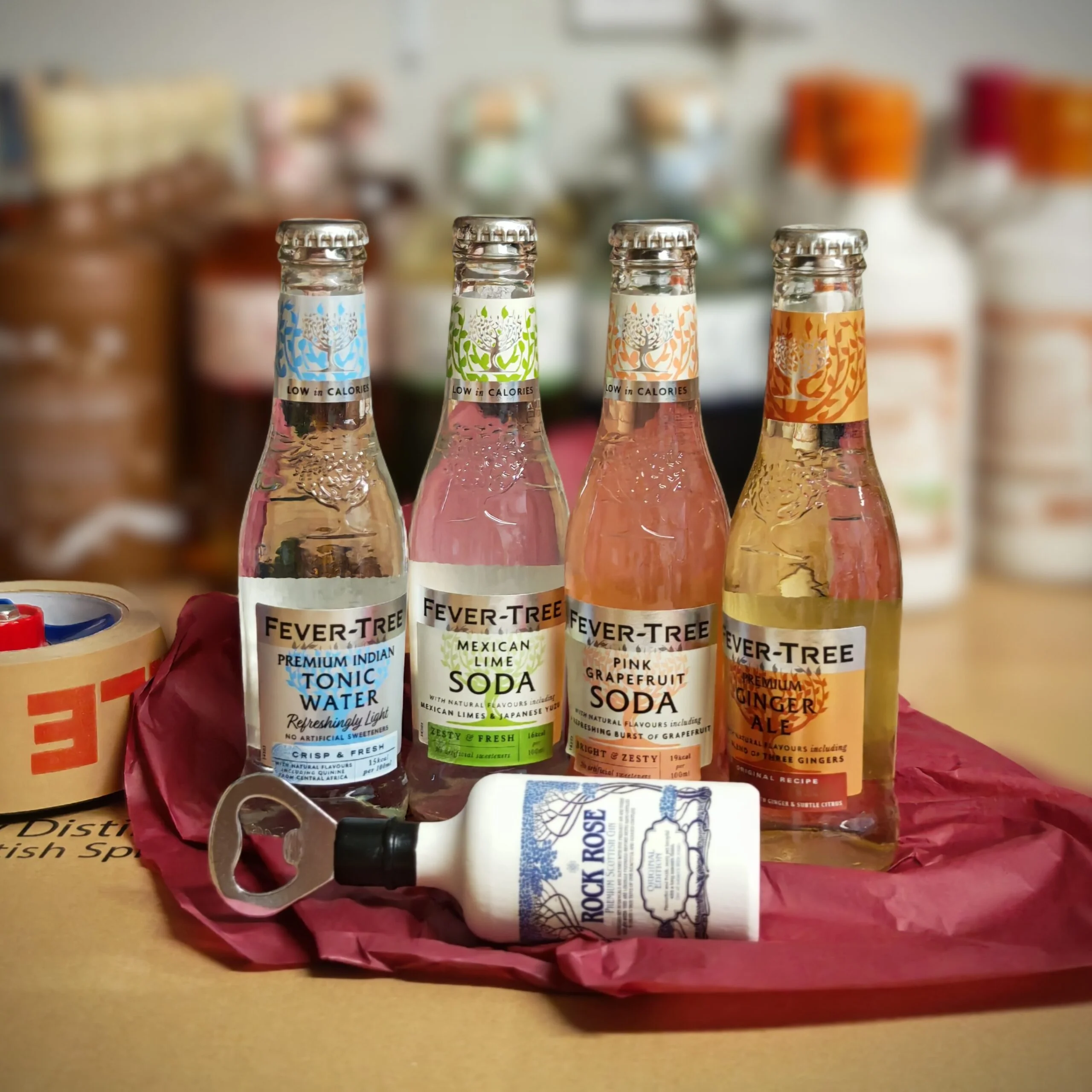 Bonus! Bottle Opener & 4 Mixers